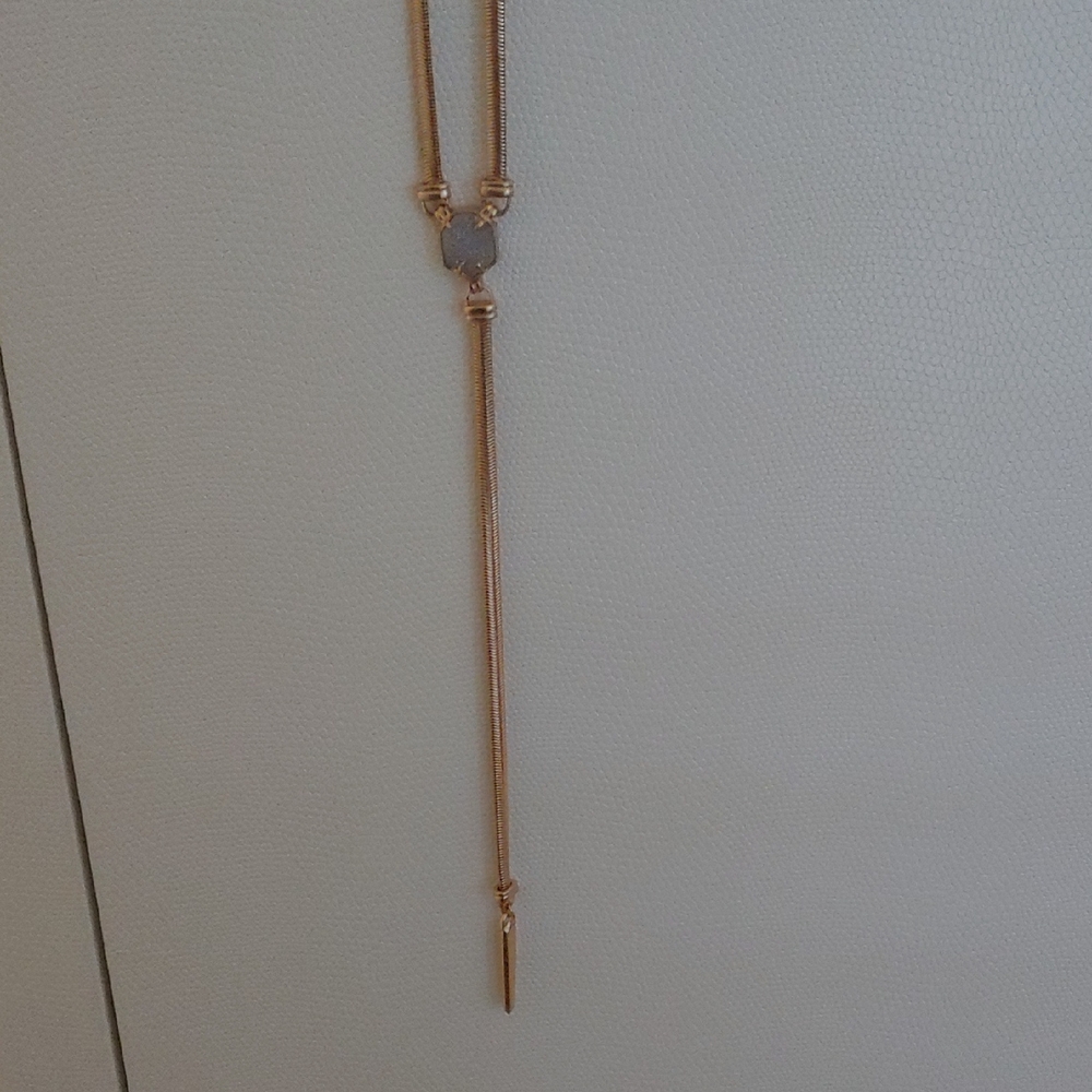 Kendra Scott, Starla Y necklace in rose gold